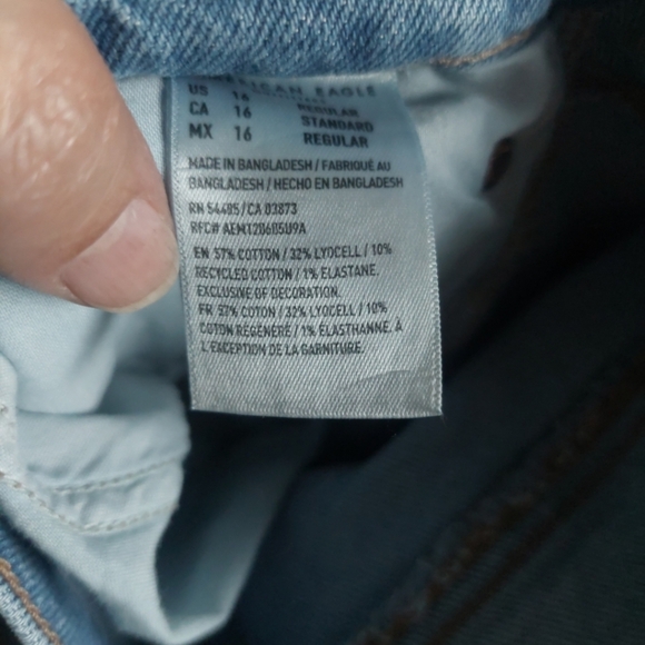 American Eagle '90s Low Rise Skinny Kick Boot Jeans Size 16 - Picture 11 of 11